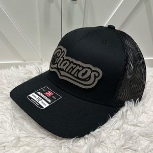 Laser engraved Los Charros de Jalisco Richardson 112 trucker hat.